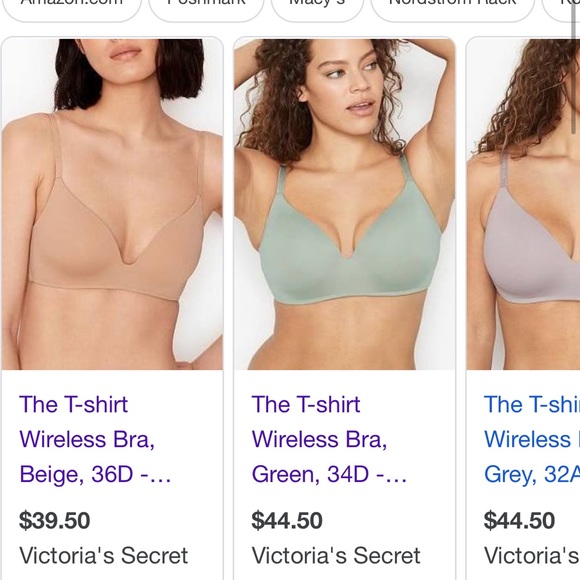 V.S Lightly Lined t-shirt wireless bra ORANGE LEFT - Picture 2 of 7